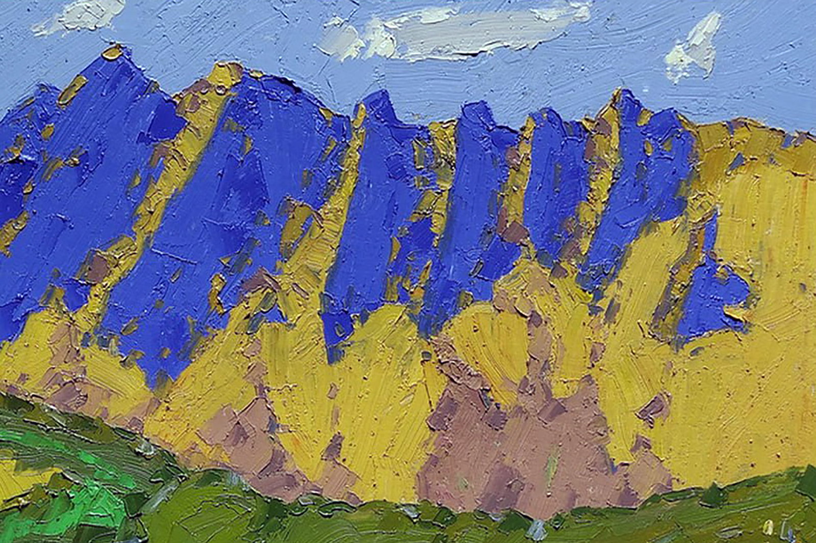 Oil painting Summer in the mountains Yaroslav Savchyn - 3