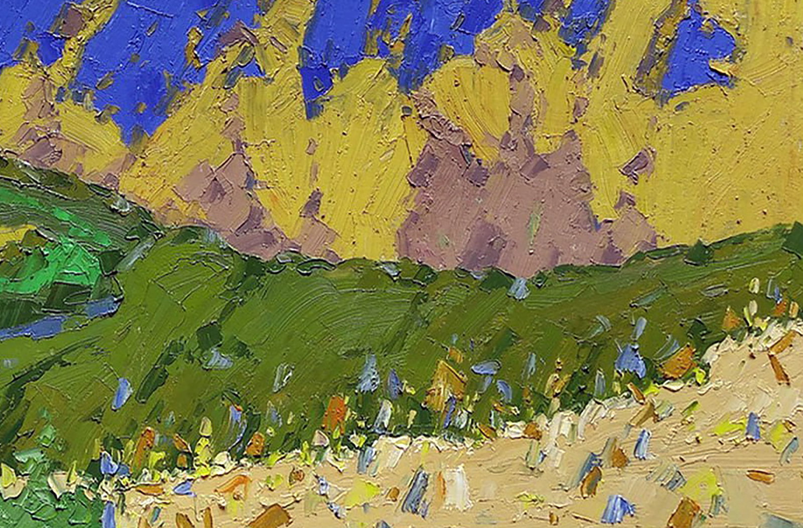 Oil painting Summer in the mountains Yaroslav Savchyn - 5