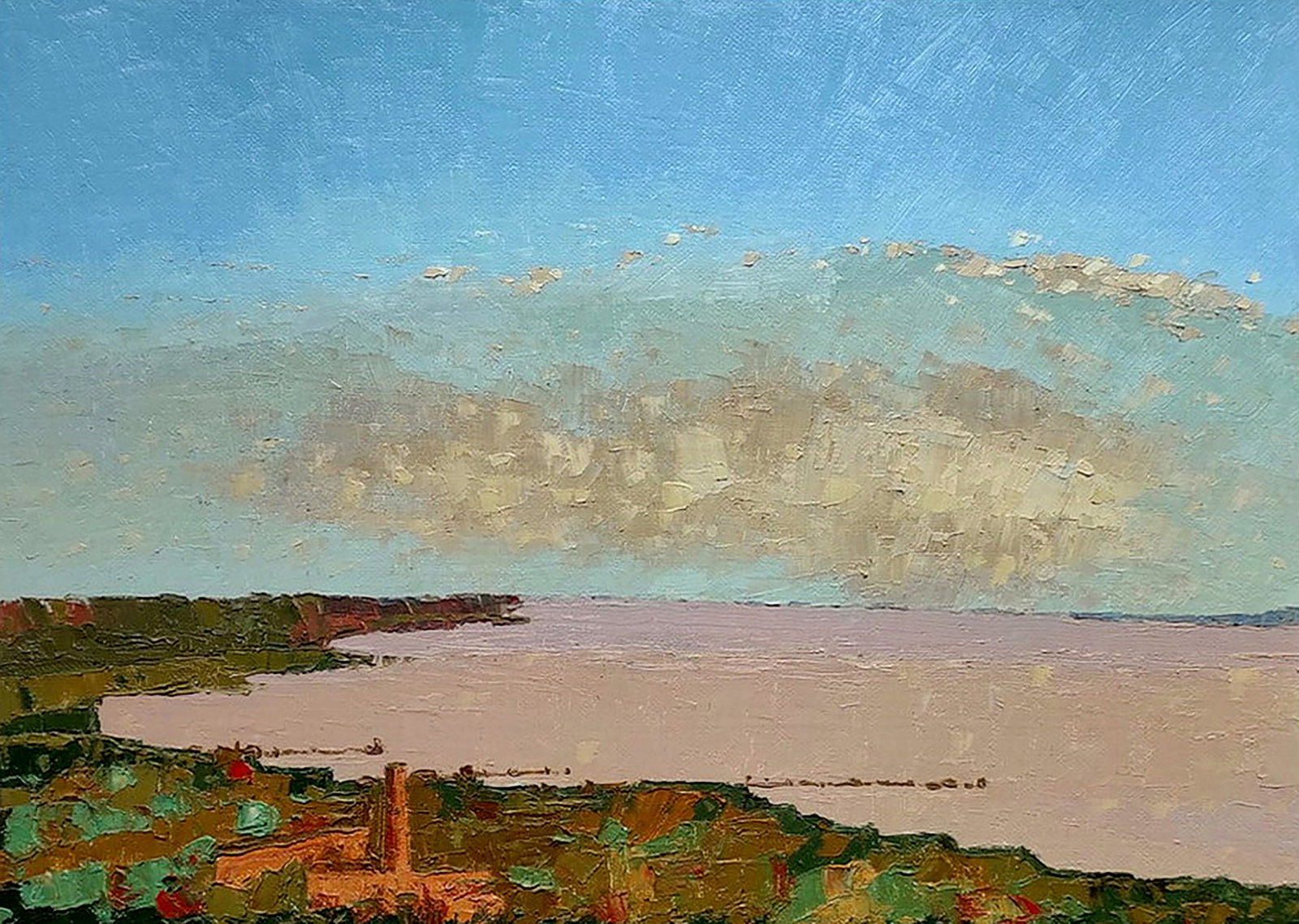 Oil painting Black Sea Yaroslav Savchyn: Title: Oil painting Black Sea Yaroslav Savchyn Description: 71SAVCH Painter: Yaroslav Savchyn Size: 50x70 cm/19.68x27.55 inches Components: oil, hardboard Original painting CONDITION: excellent ARTIST