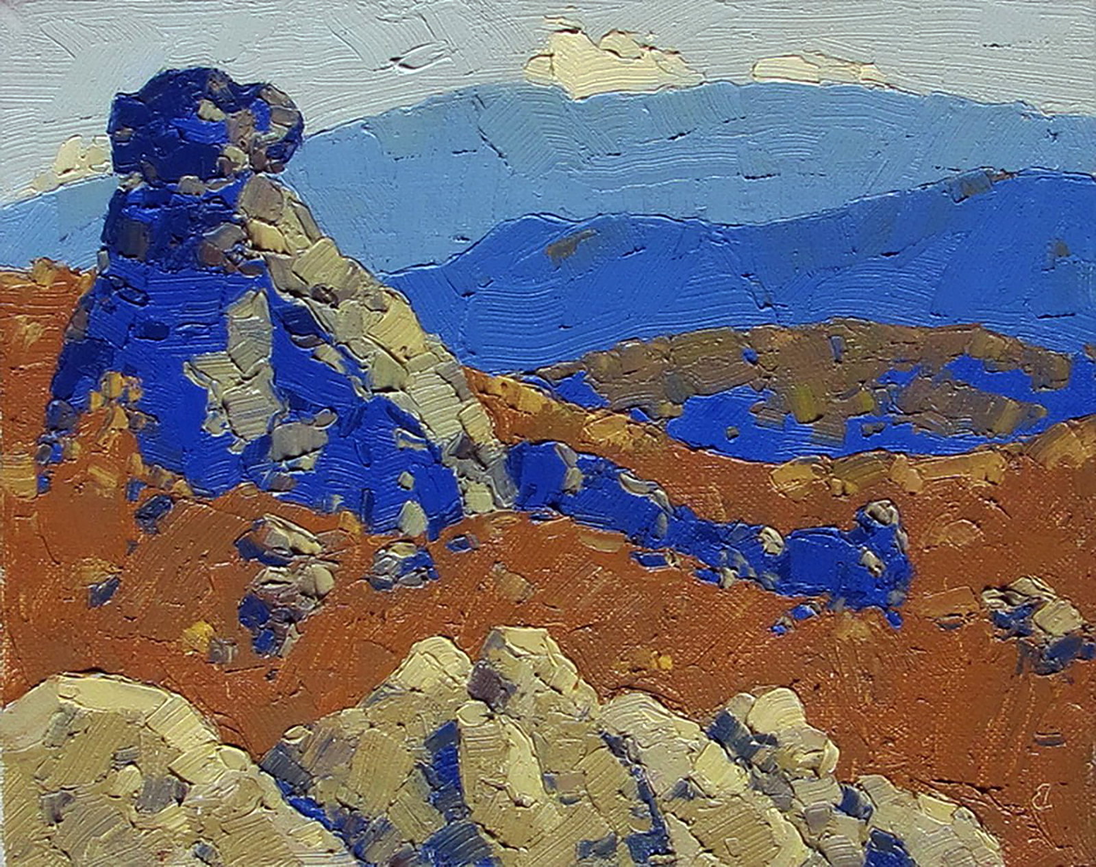 Oil painting Autumn on the rocks Yaroslav Savchyn: Title: Oil painting Autumn on the rocks Yaroslav Savchyn Description: 73SAVCH Painter: Yaroslav Savchyn Size: 20x25 cm/7.87x9.84 inches Components: oil, canvas Original painting CONDITION: