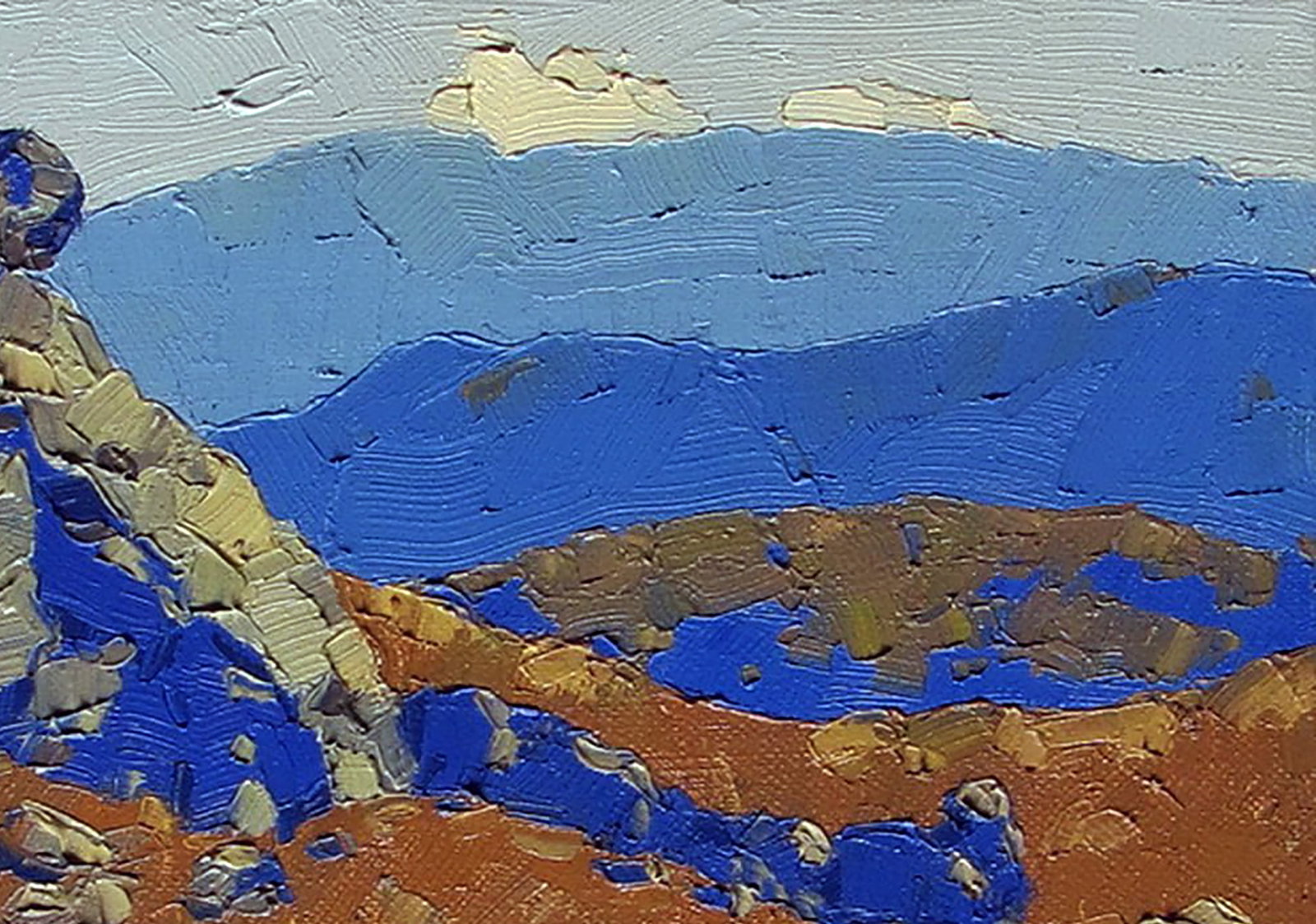 Oil painting Autumn on the rocks Yaroslav Savchyn - 3