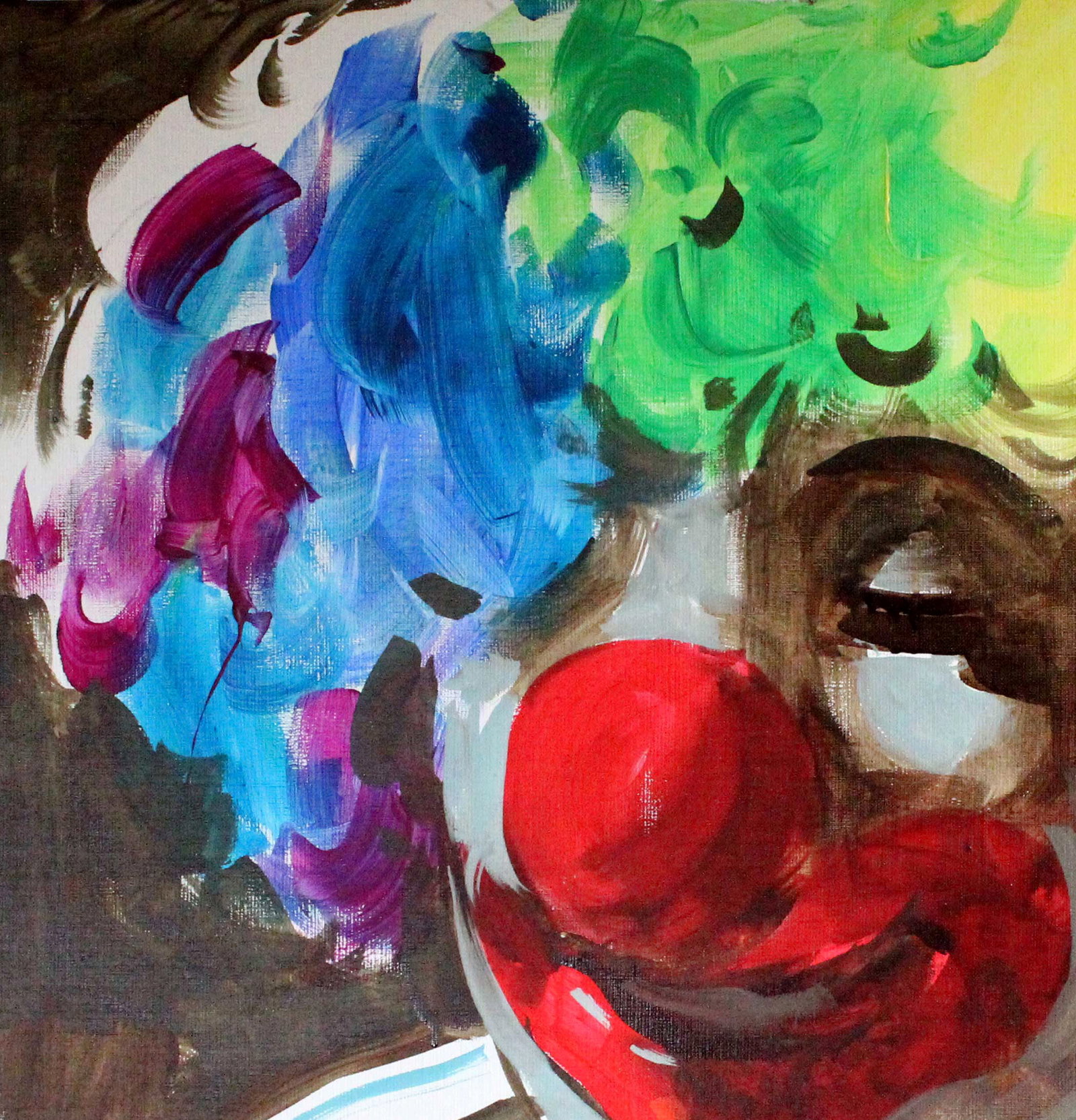 Oil painting Head clown Ed Potapenkov - 2