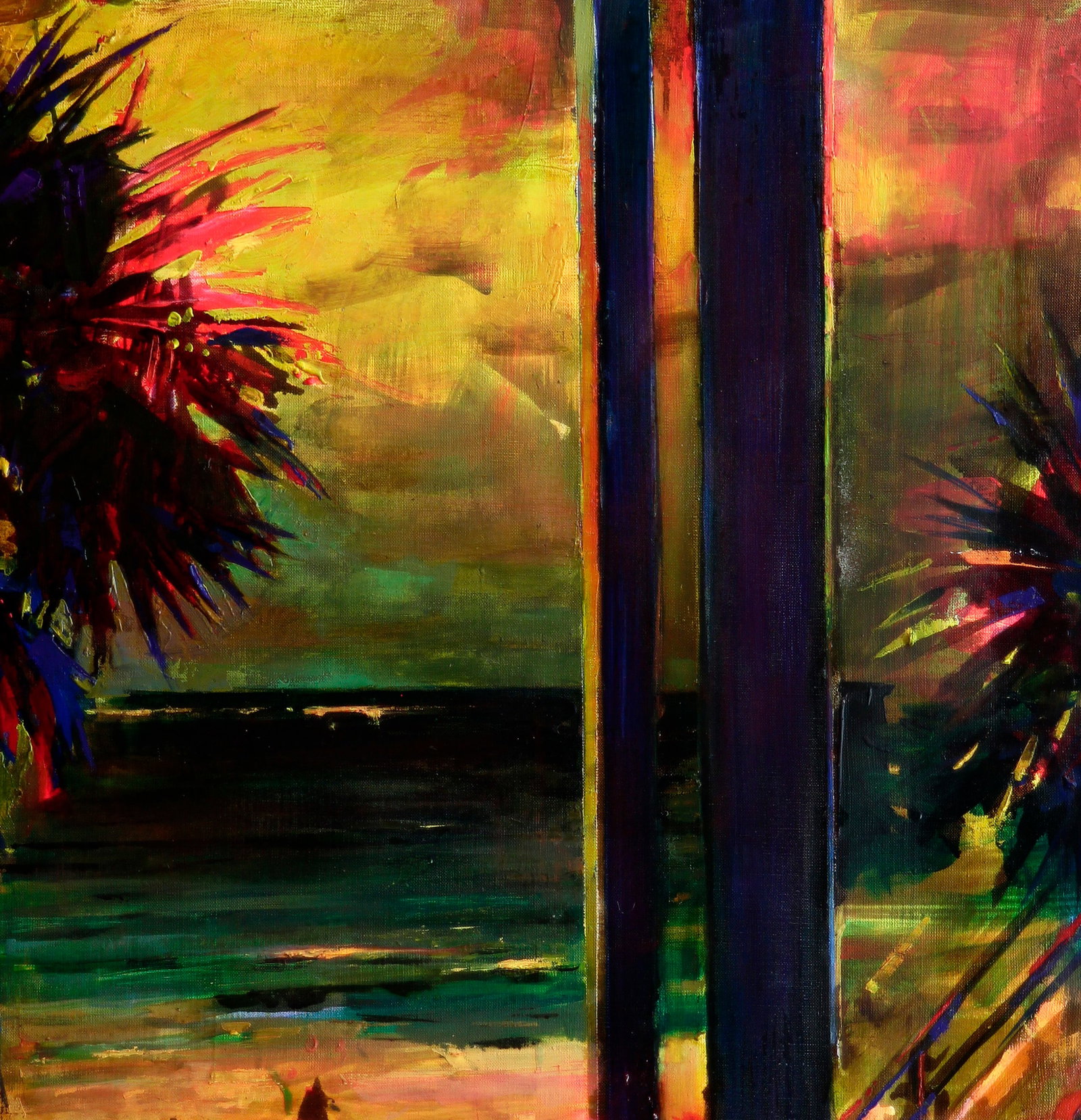 Oil painting Relaxation on the sea beach Ed Potapenkov - 3