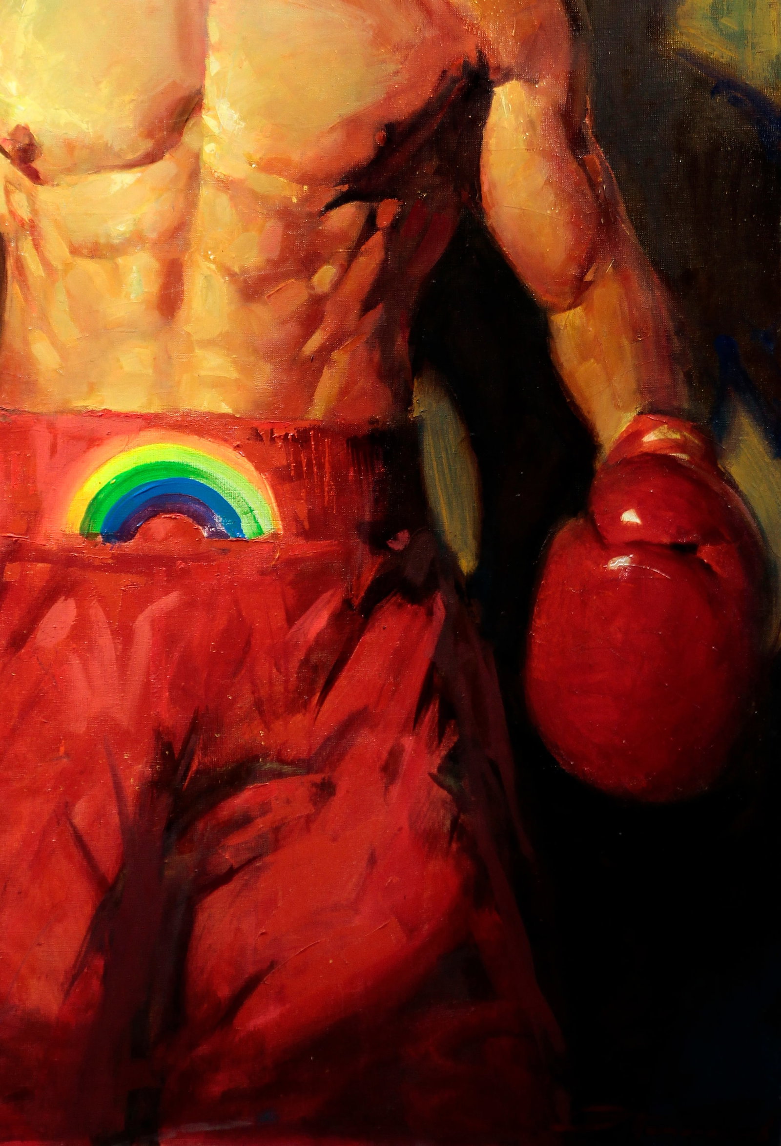 Oil painting Red cloun Ed Potapenkov - 5