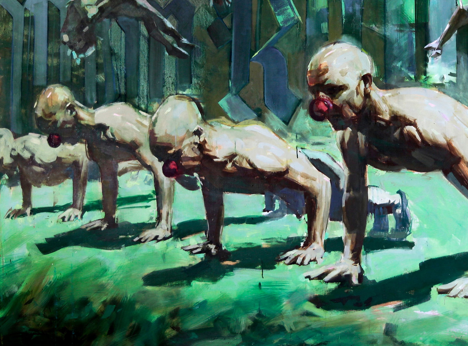 Oil painting Workout Ed Potapenkov - 4