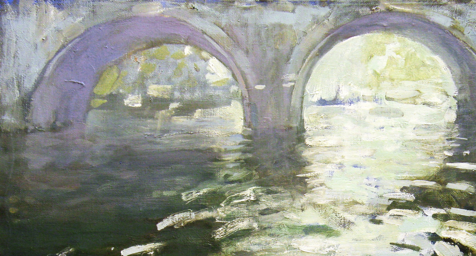 Oil painting Ancient Bridge Ed Potapenkov - 2