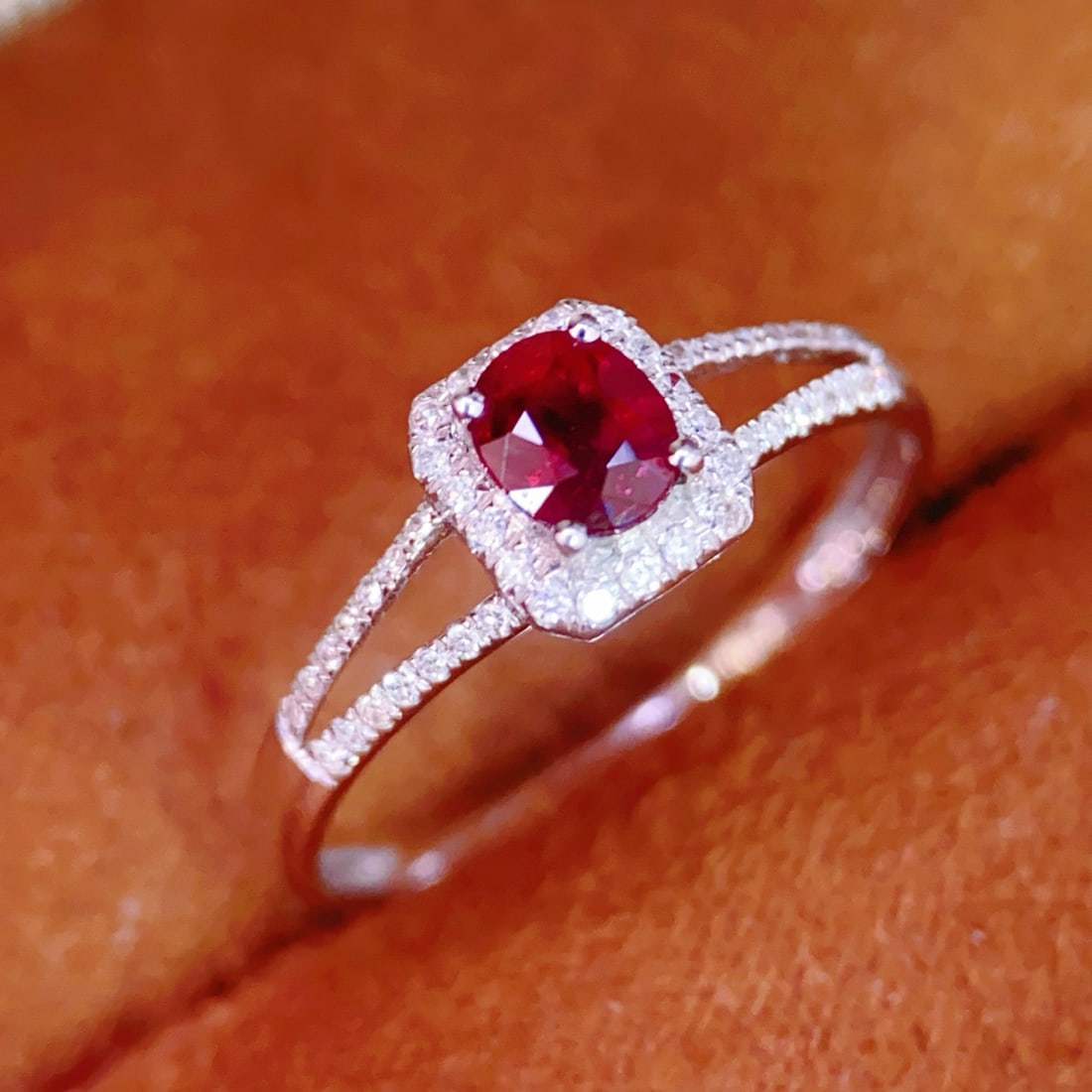 18K gold ruby ring - 3