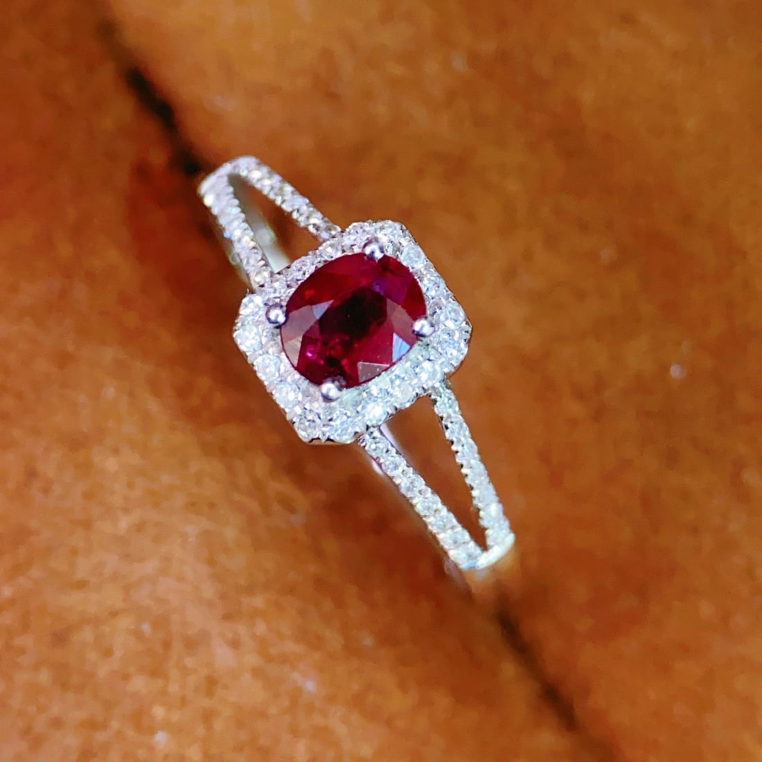 18K gold ruby ring - 4
