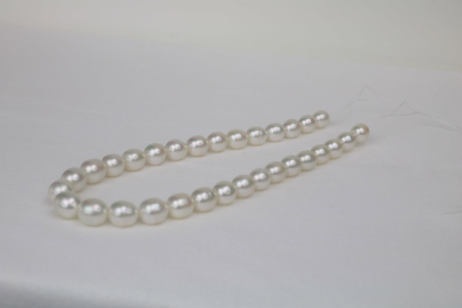 10-12mm South Sea Oval Necklace with 14k Clasp - 3