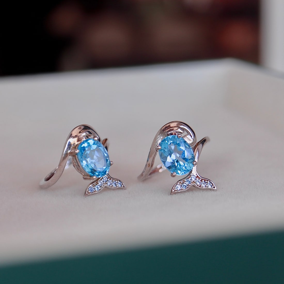 S925 silver ring with topaz setting - 5