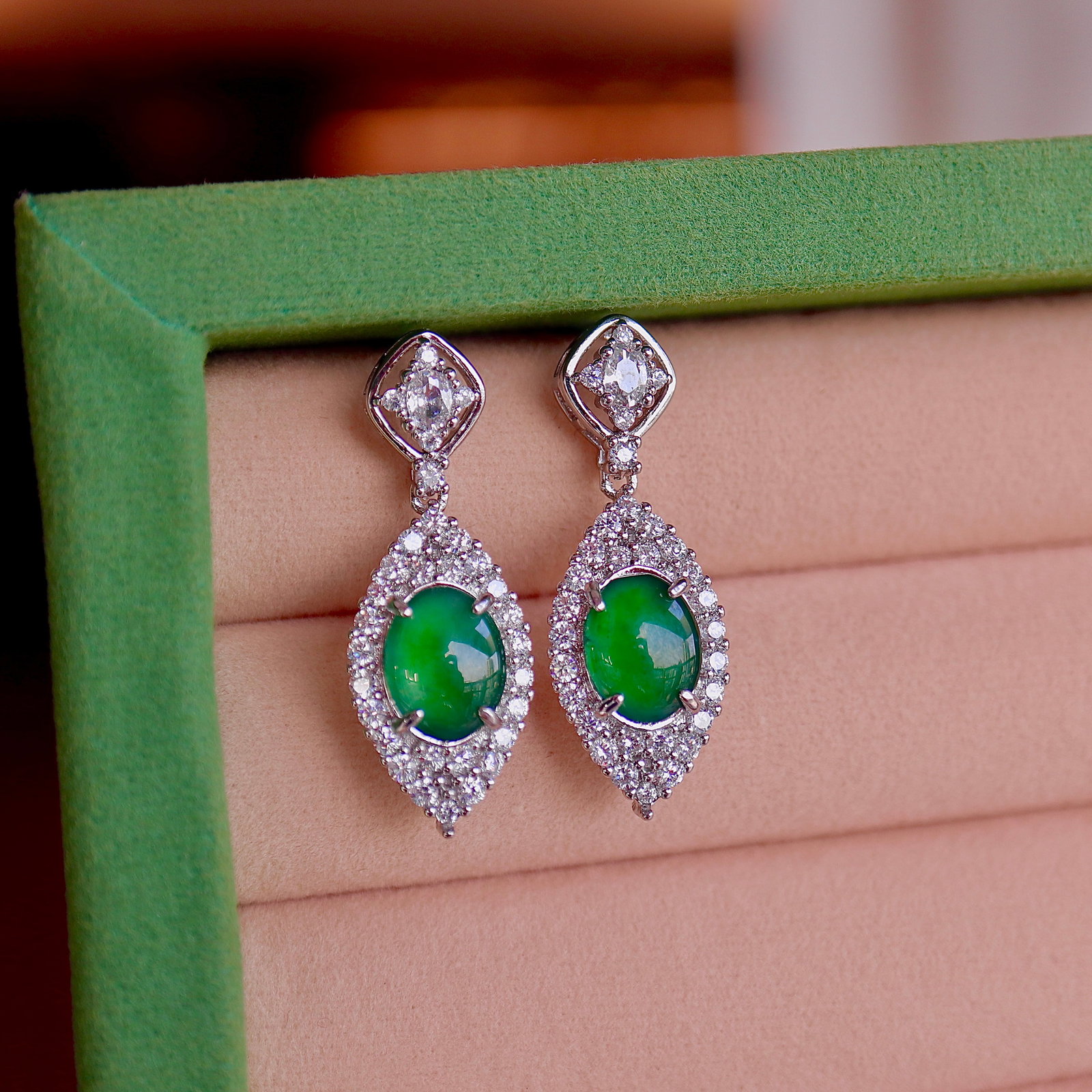 Jade earrings - 2