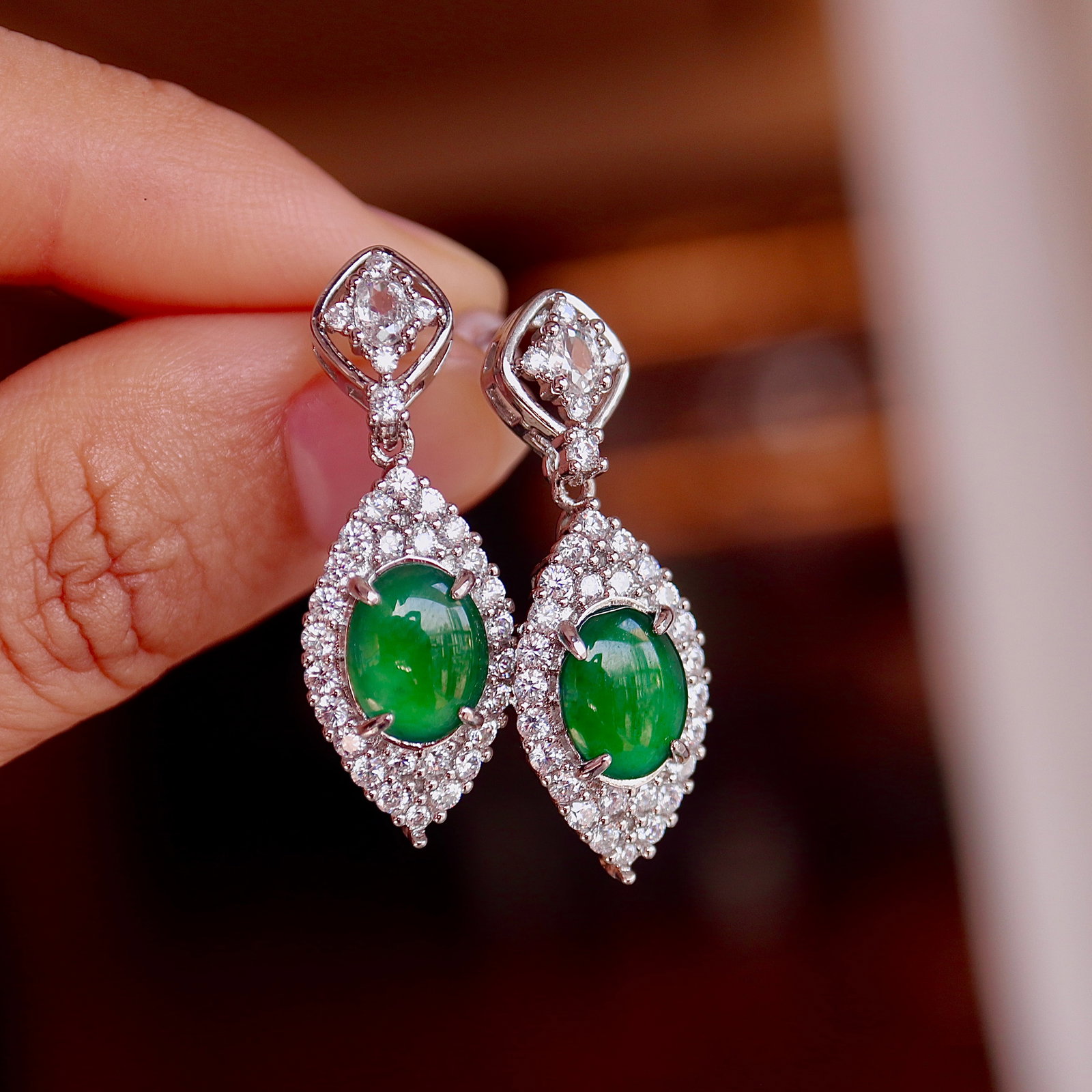 Jade earrings - 8