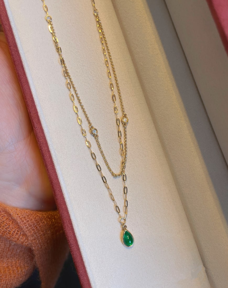 Emerald necklace - 2
