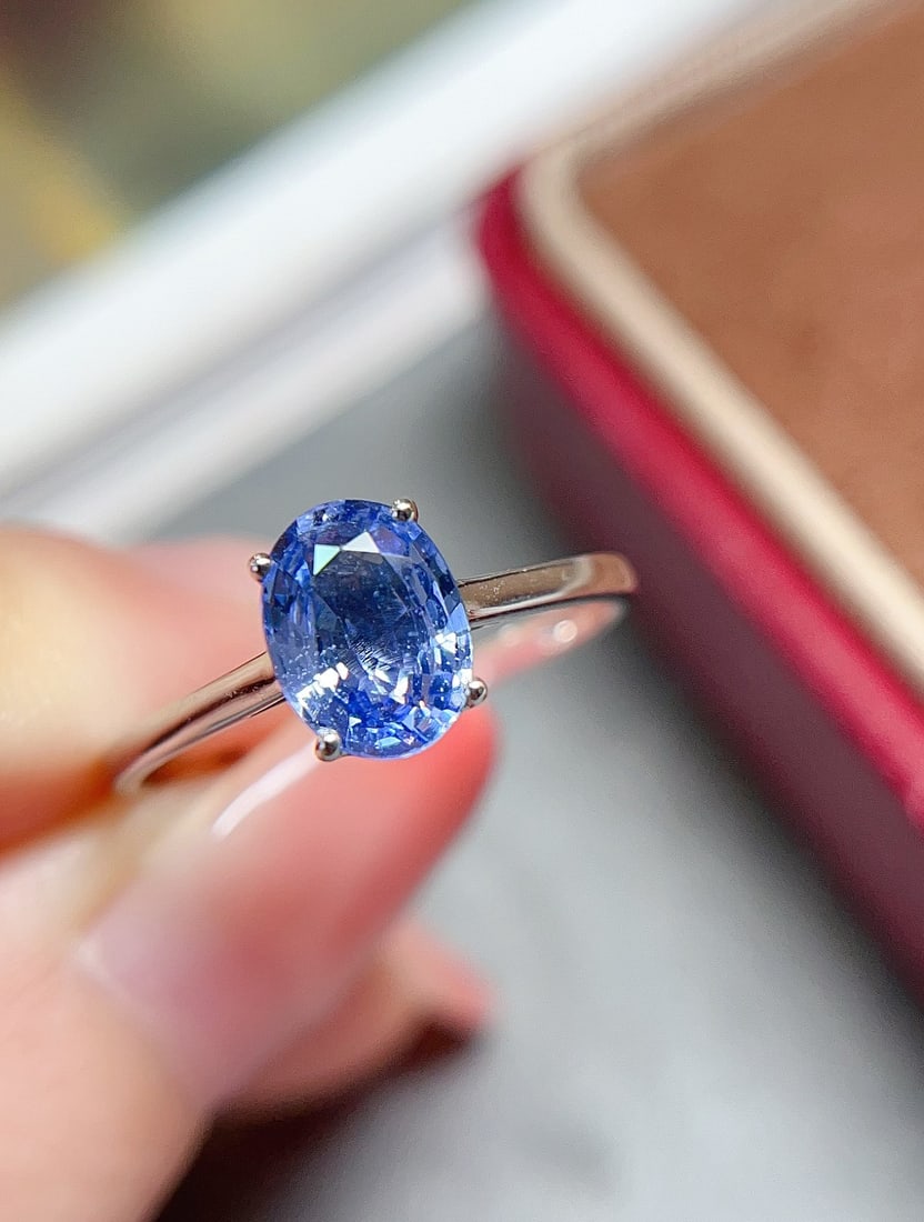 18K gold sapphire ring - 3