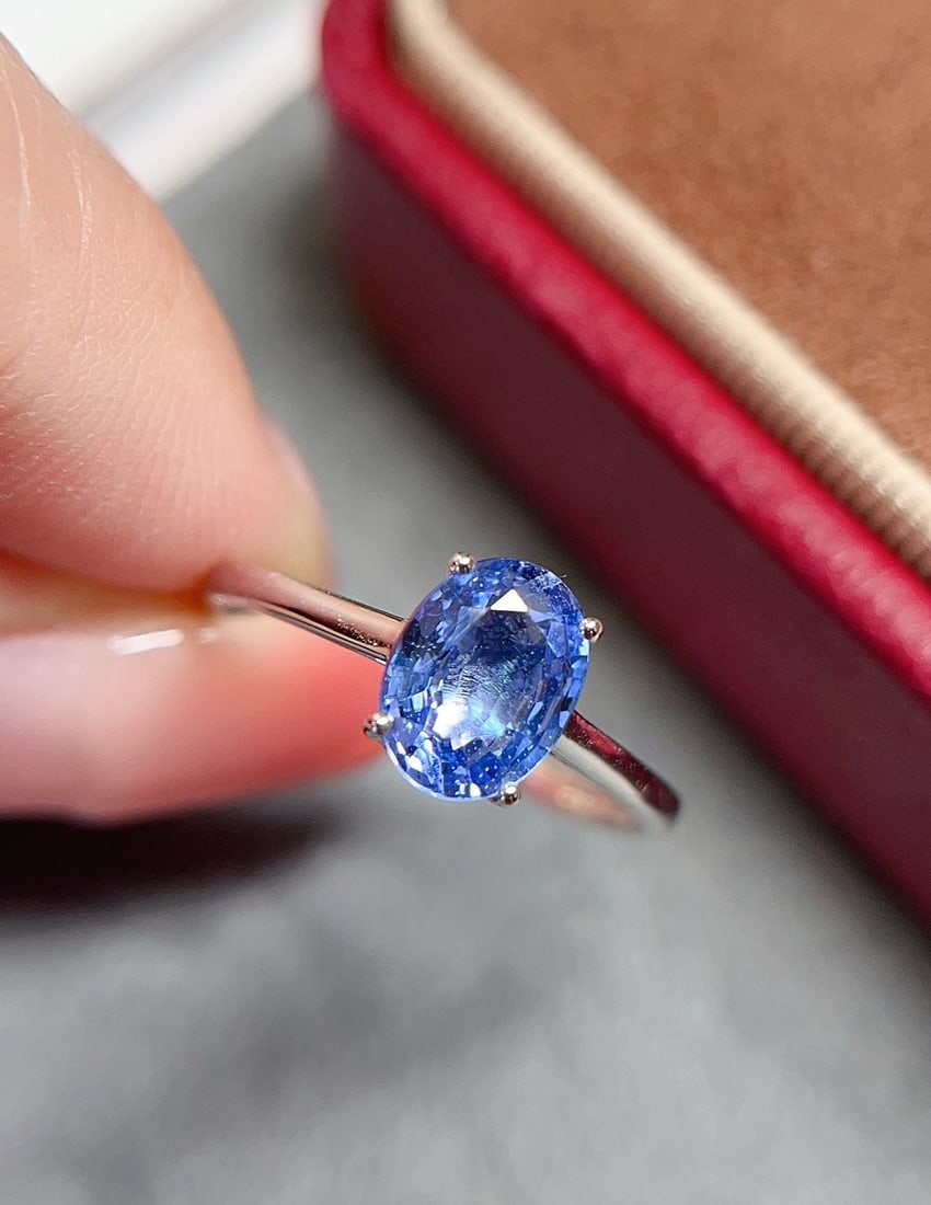 18K gold sapphire ring - 4