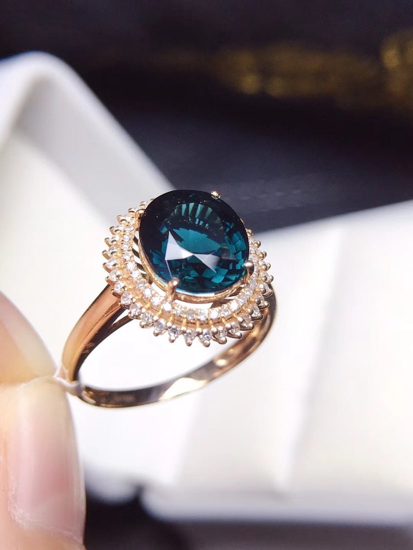 Diamond and tourmaline ring - 4