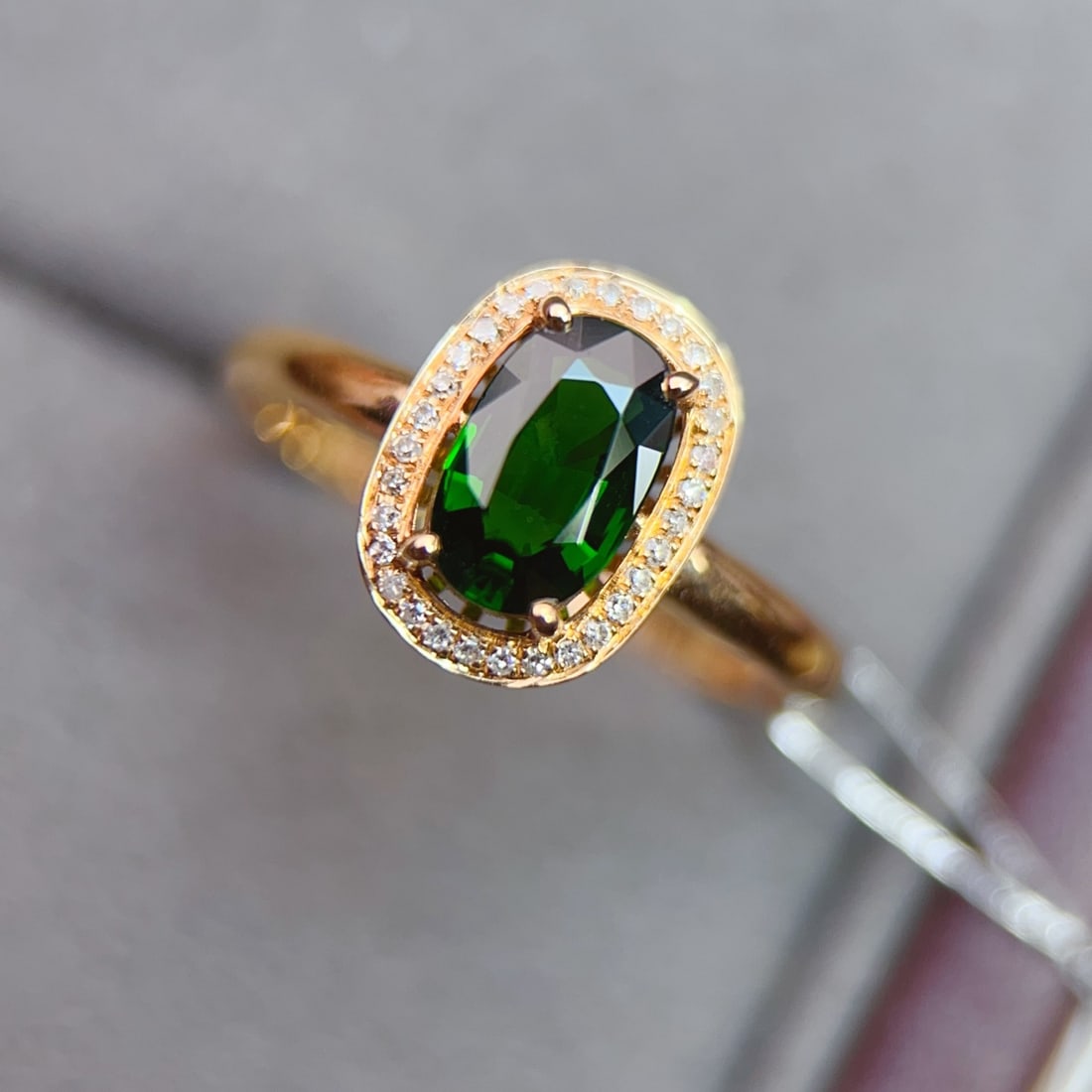 18K Gold Diamond and Tourmaline Ring - 3