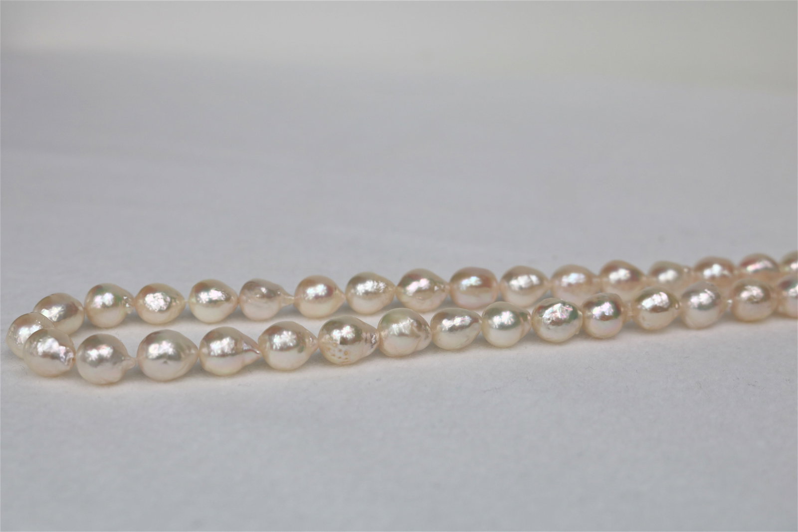 8.5-9mm Japanese Akoya Baroque Necklace with 14k Clasp - 2