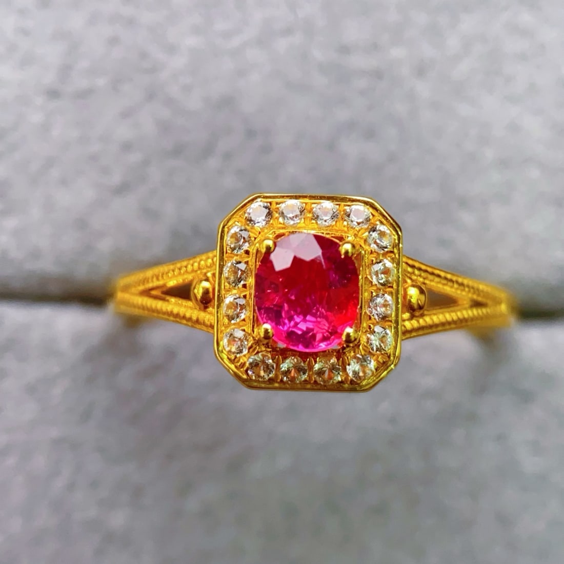 18K Gold Ruby Ring - 3