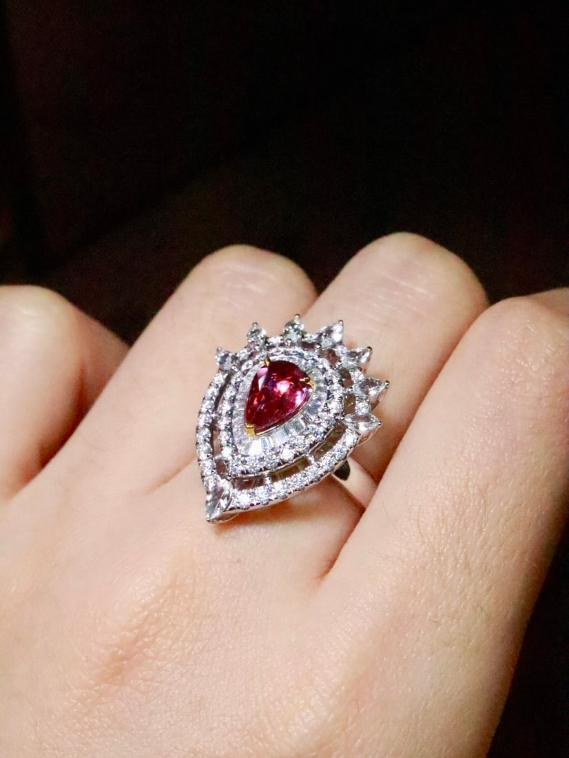 18K gold sapphire ring - 6