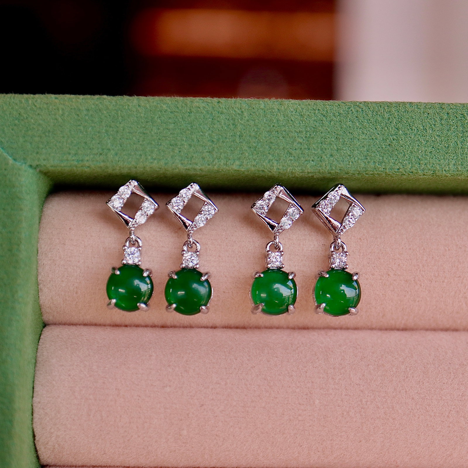 Jade earrings - 3
