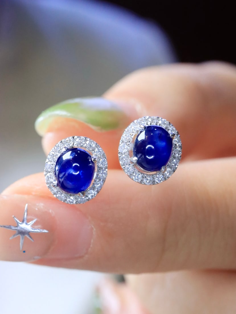 18K Gold Starlight Sapphire Ring - 4