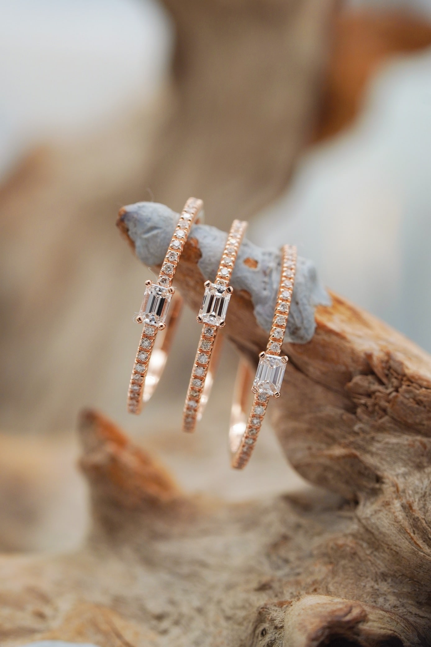 18K gold diamond ring - 4