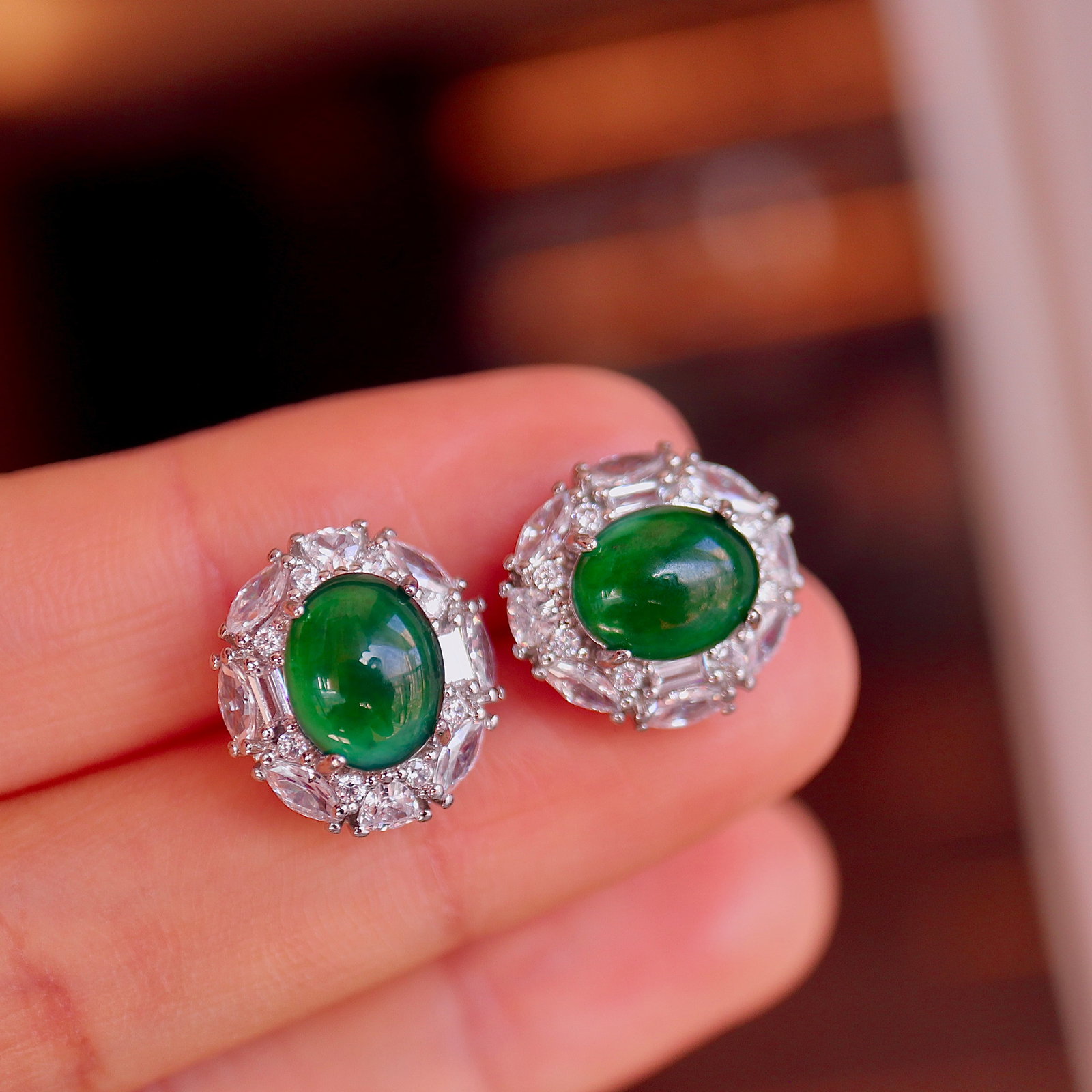 Jade earrings - 6