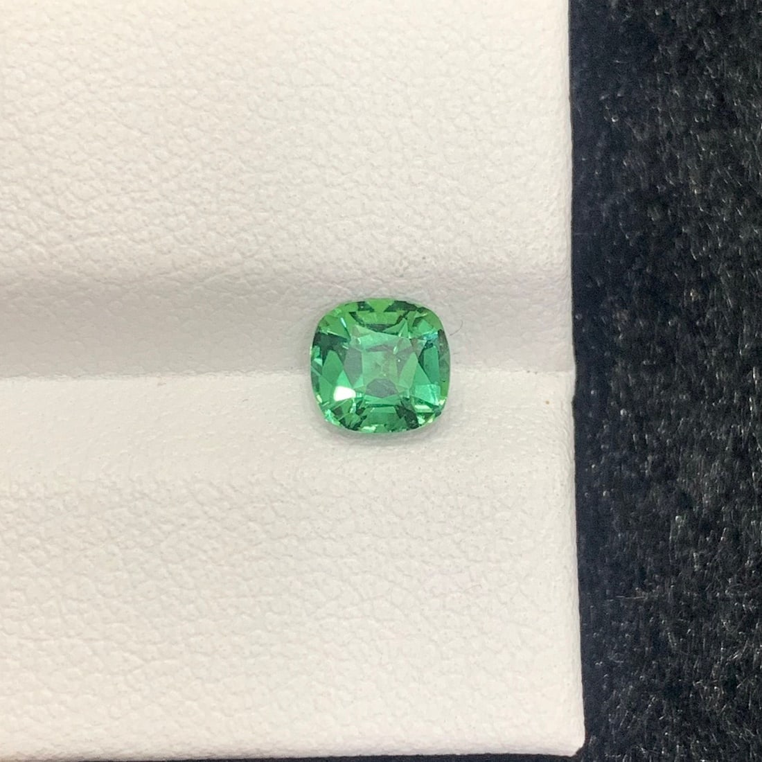 Forest Green Tourmaline Gemstone: 0.95 Carat Cushion Cut Stone - 3