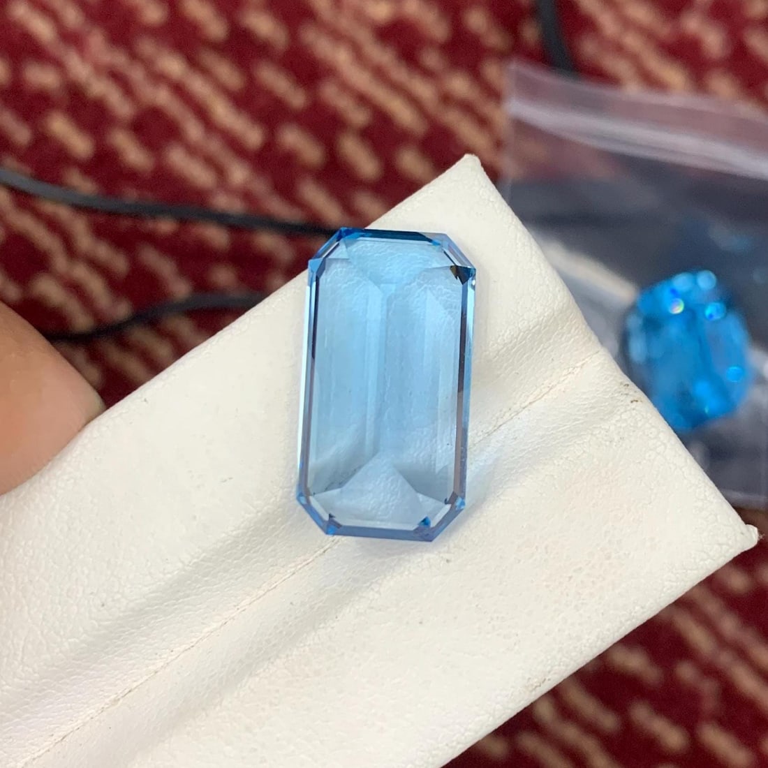 Emerald Cut Swiss Blue Topaz Gemstone: 20.80 Carat December Birthstone - 8