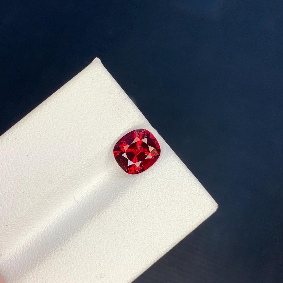 Natural Unheated Pigeon Blood Red Burma Spinel Cushion Cut Loose Gemstone, 1.71 Carat - 6