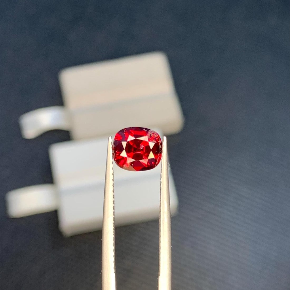 Natural Unheated Pigeon Blood Red Burma Spinel Cushion Cut Loose Gemstone, 1.71 Carat - 7