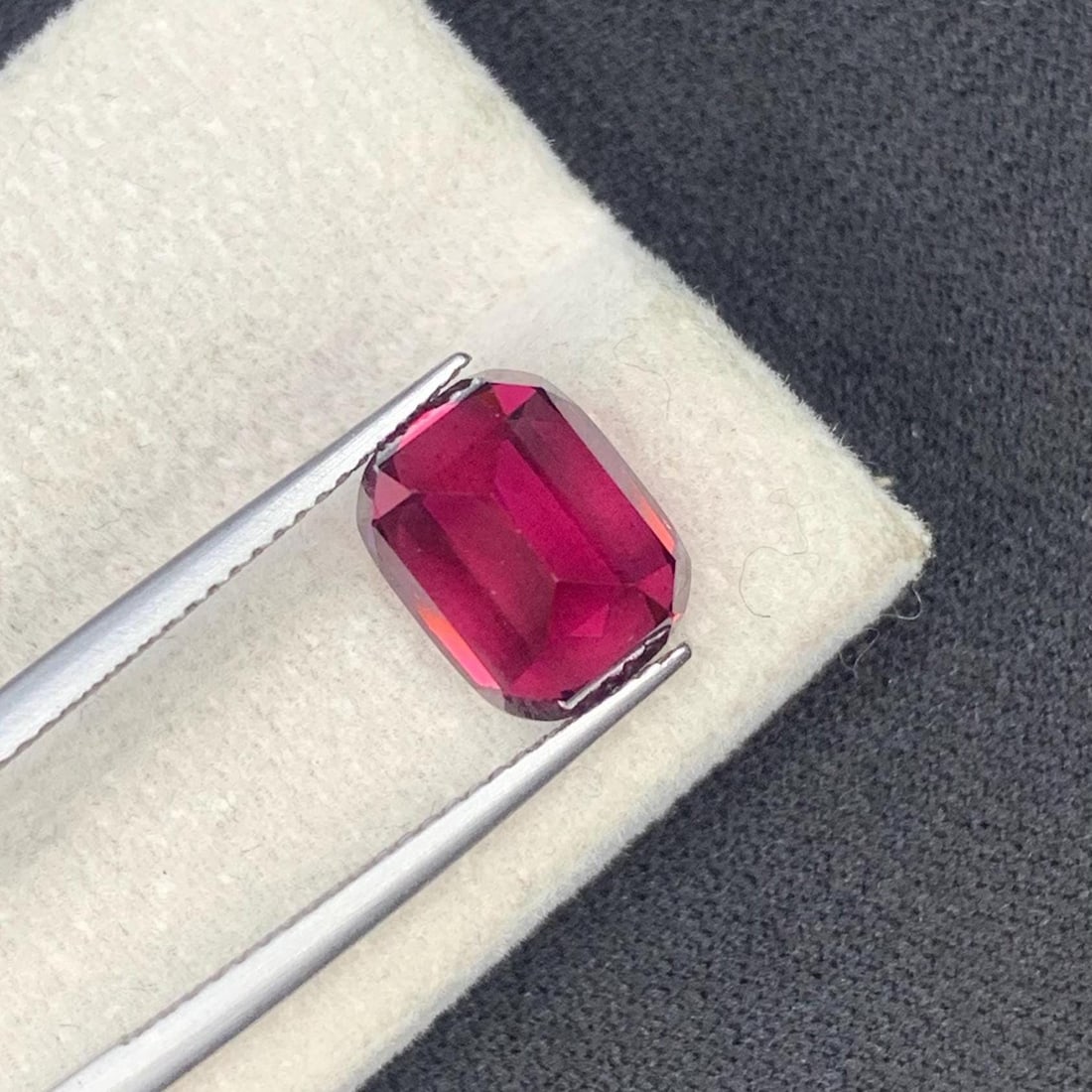 Natural Raspberry Pink Sparkly Garnet Cushion Cut Loose Gemstone From Tanzania, 5.70 Carat - 8