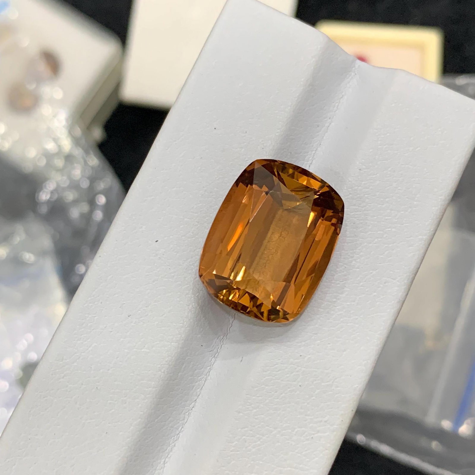 Brown Topaz Gemstone: 21.20 Carat Long Cushion Cut, November Birthstone - 2