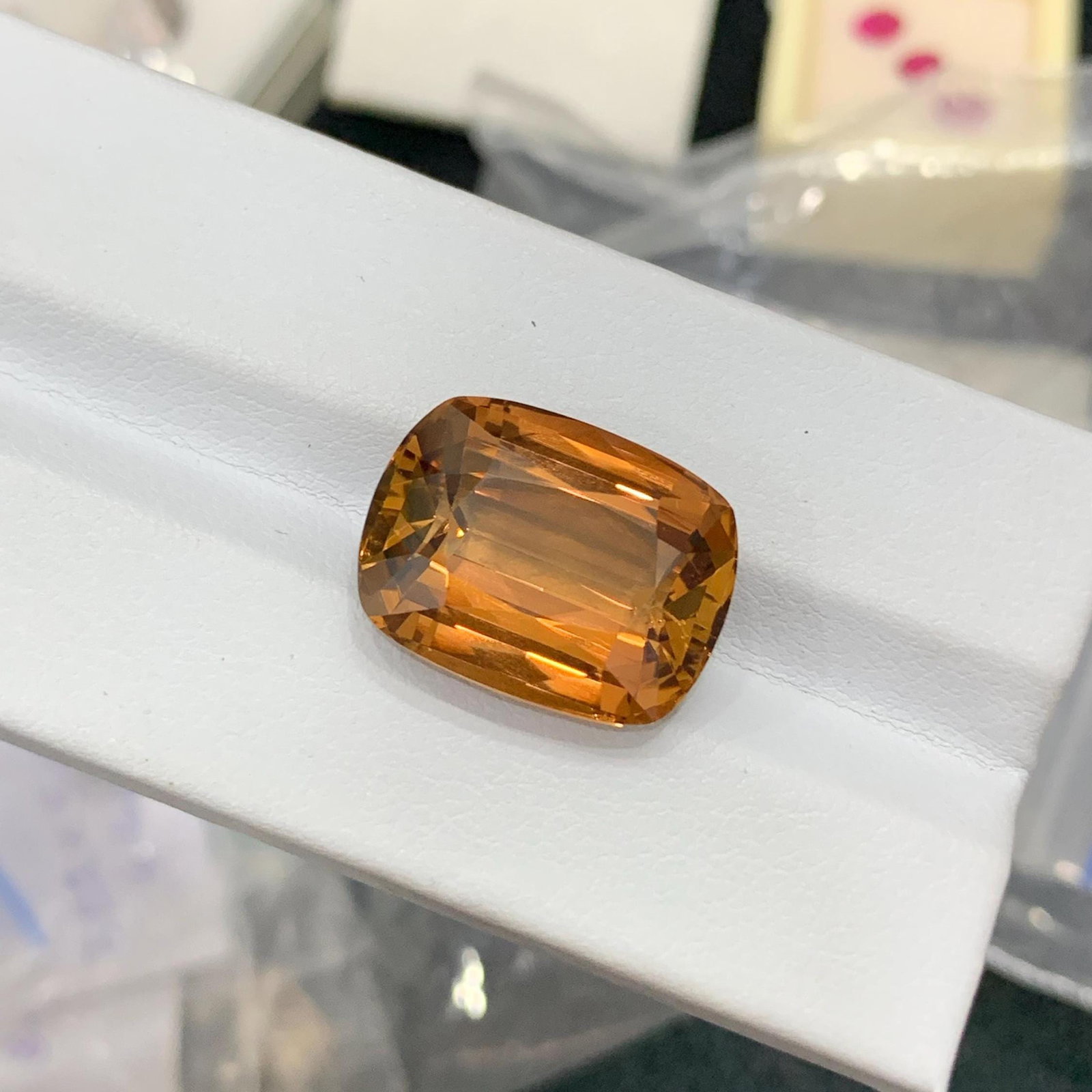 Brown Topaz Gemstone: 21.20 Carat Long Cushion Cut, November Birthstone - 3