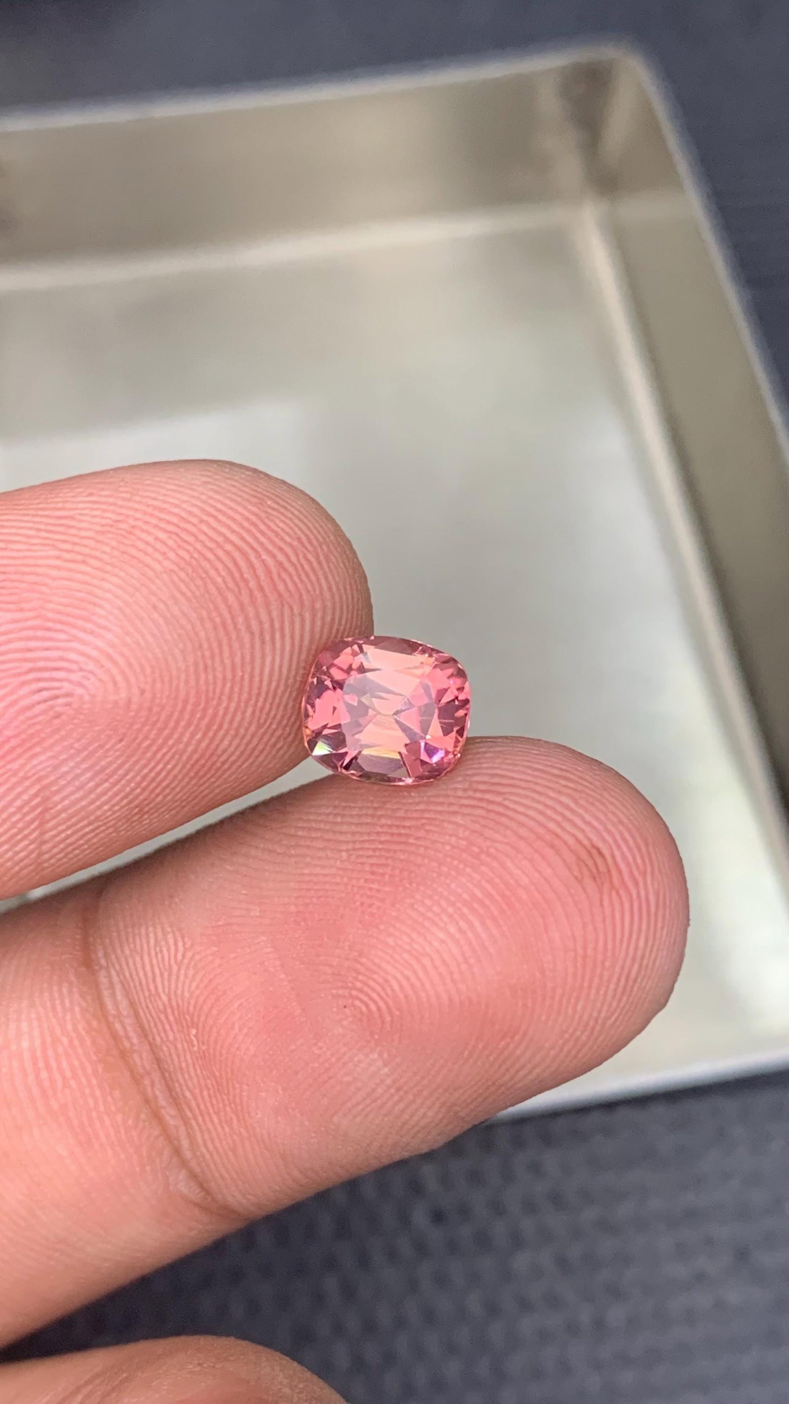 Soft Pink Tourmaline Gemstone: 1.10 CT Cushion Cut, Afghanistan Origin - 5