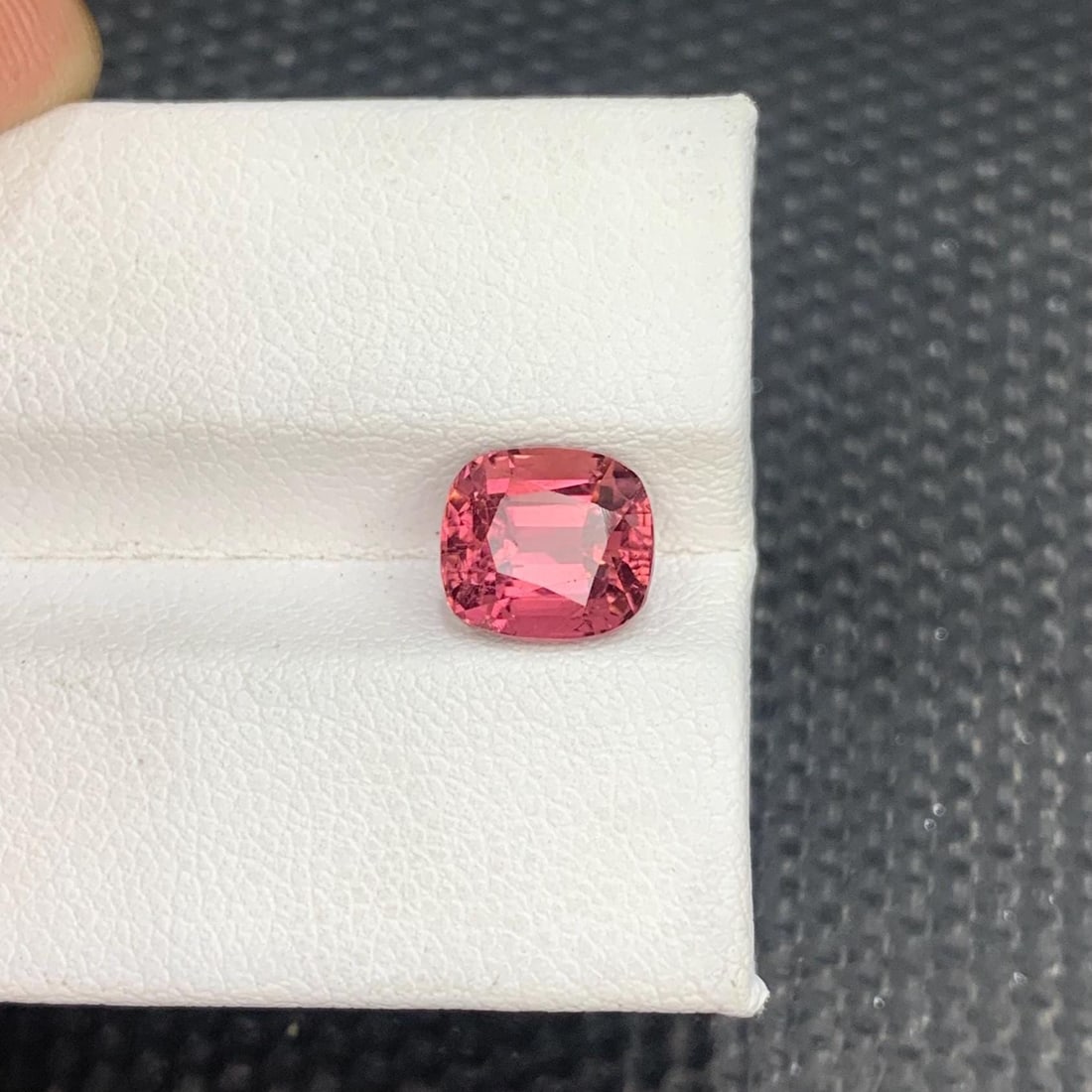Hot Pink Tourmaline Gemstone Faceted Cushion CutFrom Afghanistan - 2.685 Carat - 7
