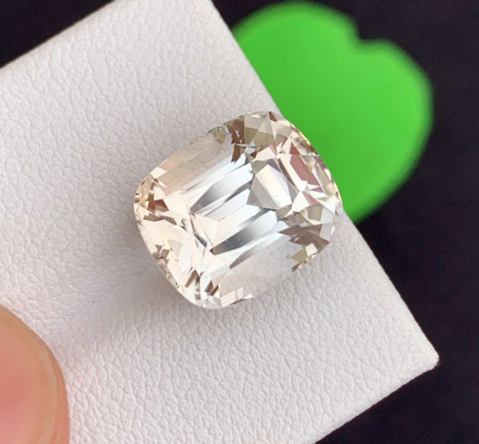 Natural Imperial Topaz Gemstone: 10.79 Carat Golden Yellow Cushion Cut - 3