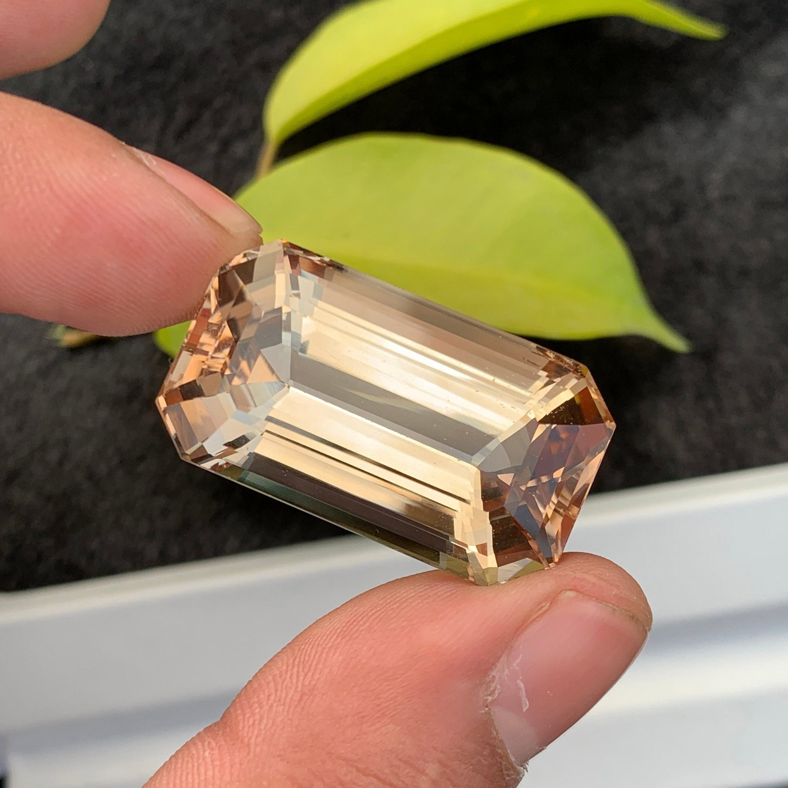 Sherry Topaz Gemstone: 83.80 Carat Emerald Cut, Eye Clean - 2