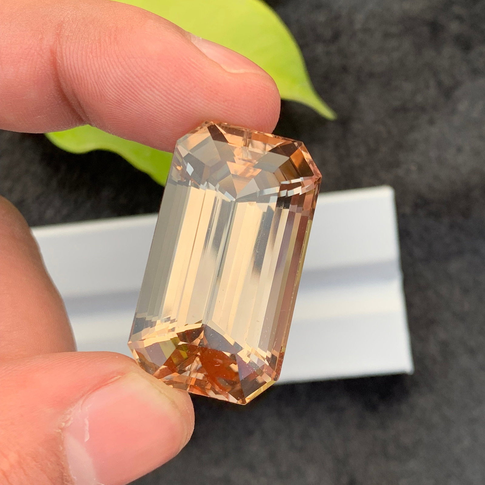 Sherry Topaz Gemstone: 83.80 Carat Emerald Cut, Eye Clean - 7