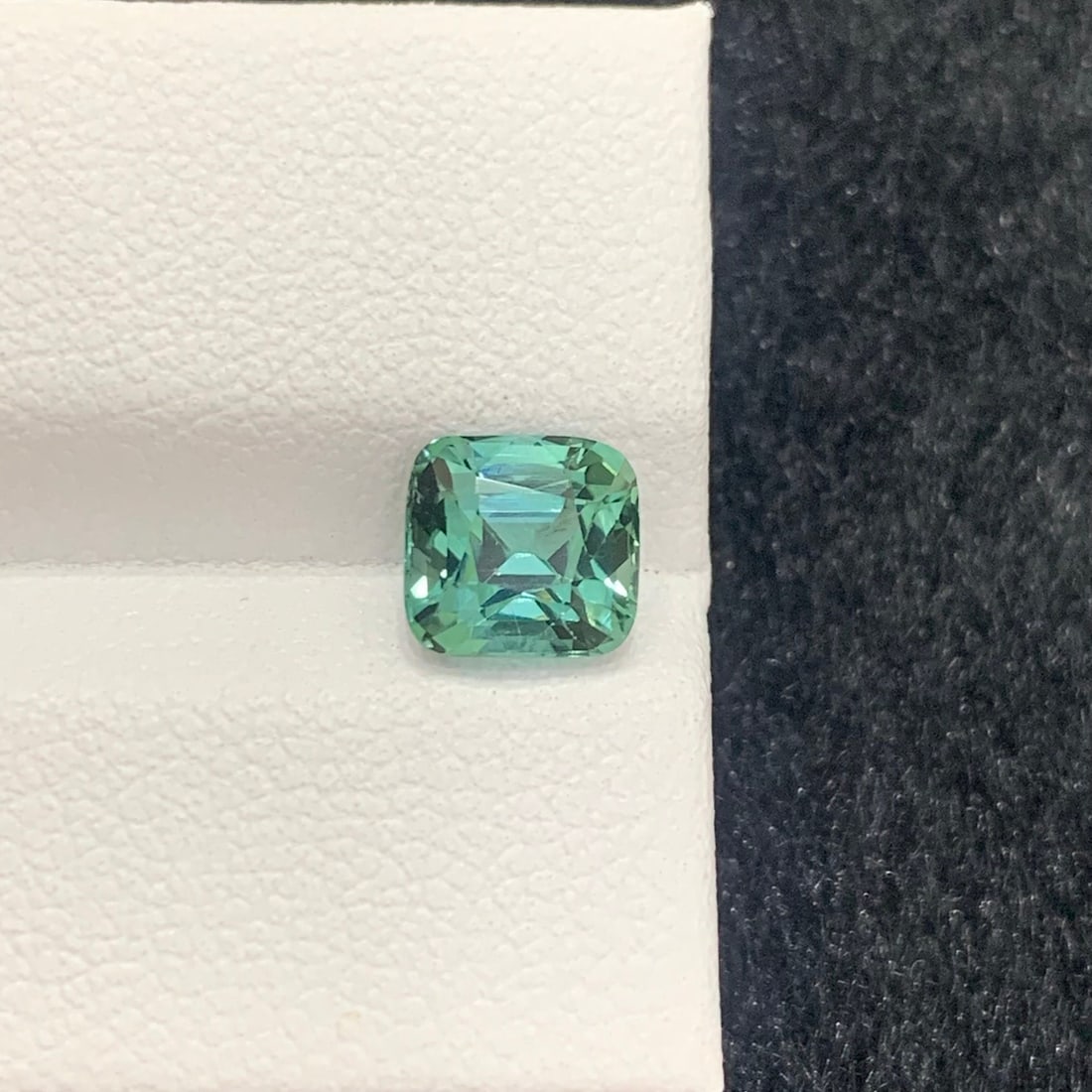 Seafoam Blue Tourmaline Gemstone: 1.70 Carat Cushion Cut Stone - 3