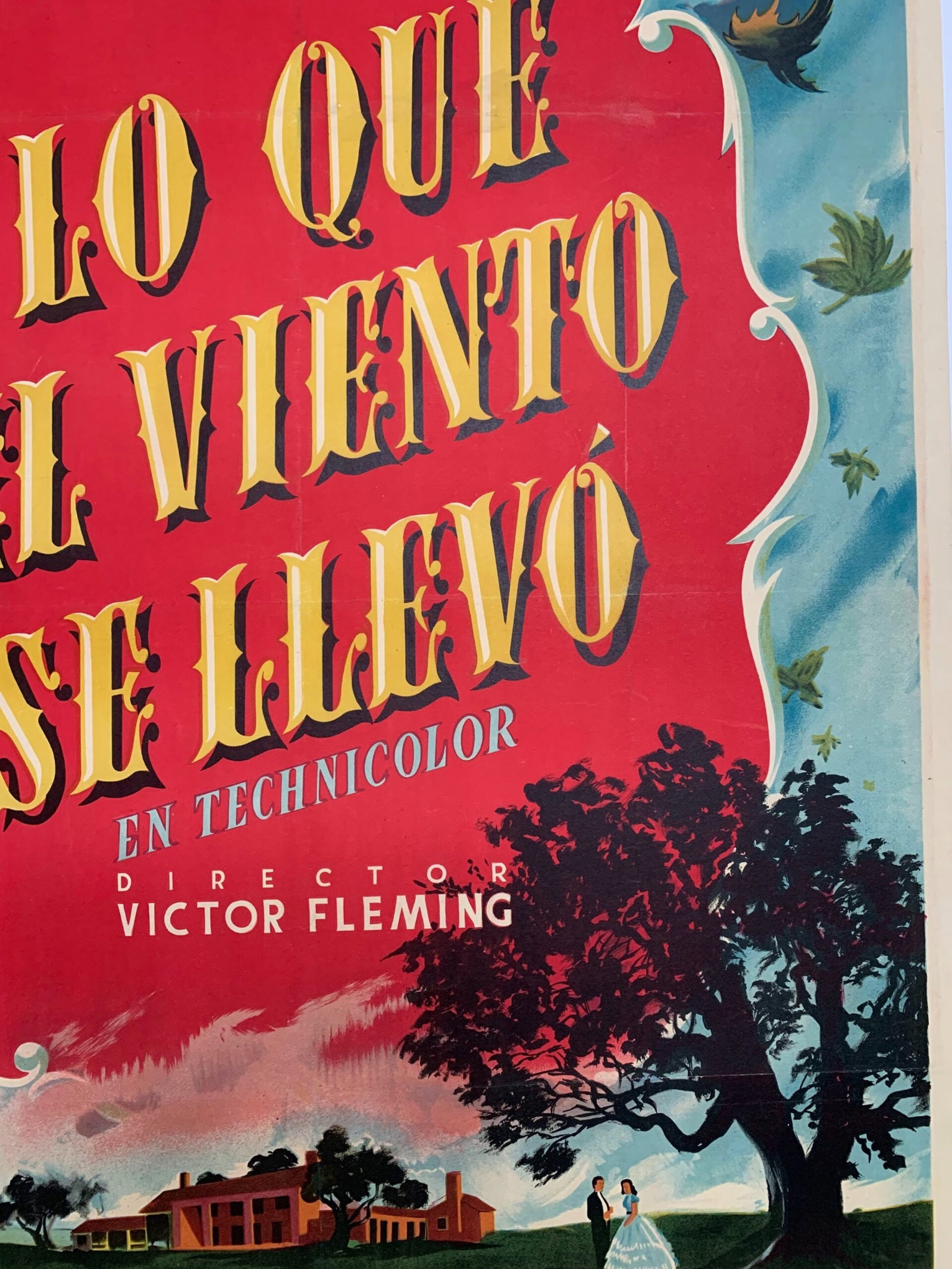 Gone With The Wind - Art By MCP (1939) 27x40 Spanish Movie Poster - LB - 6