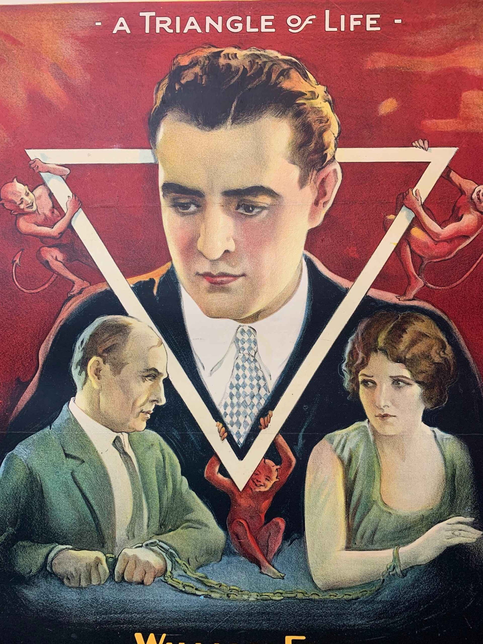 The Lone Chance - John Gilbert (1924) 27.5x40 US One Sheet Silent Movie Poster LB - 6