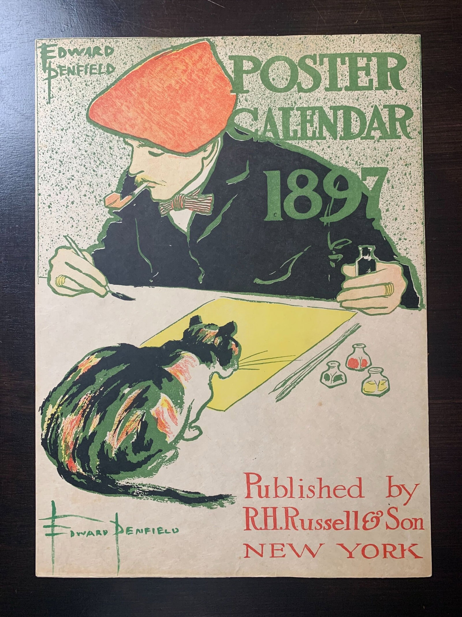 Poster Calendar - Art by Penfield (1897) 10x14 US Magazine Cover: Title: Poster Calendar - Art by Penfield (1897) 10x14 US Magazine Cover Description: Poster Calendar - Art by Penfield (1897) 10x14 US Magazine Cover\n\nPlease refer to the attached photos to