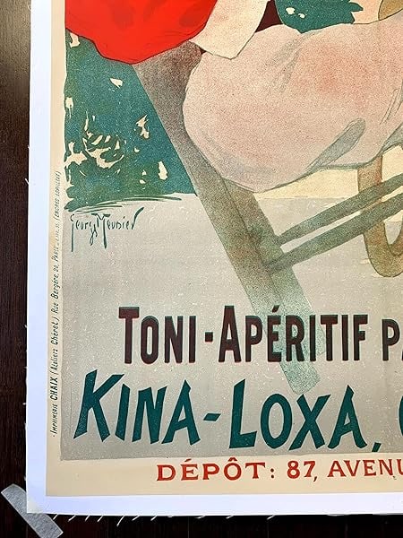 Lox Toni-Apertif - Art By Famed Artist Georges Meunier (1895) 33.75x48.375 French Chromolithograph - 7