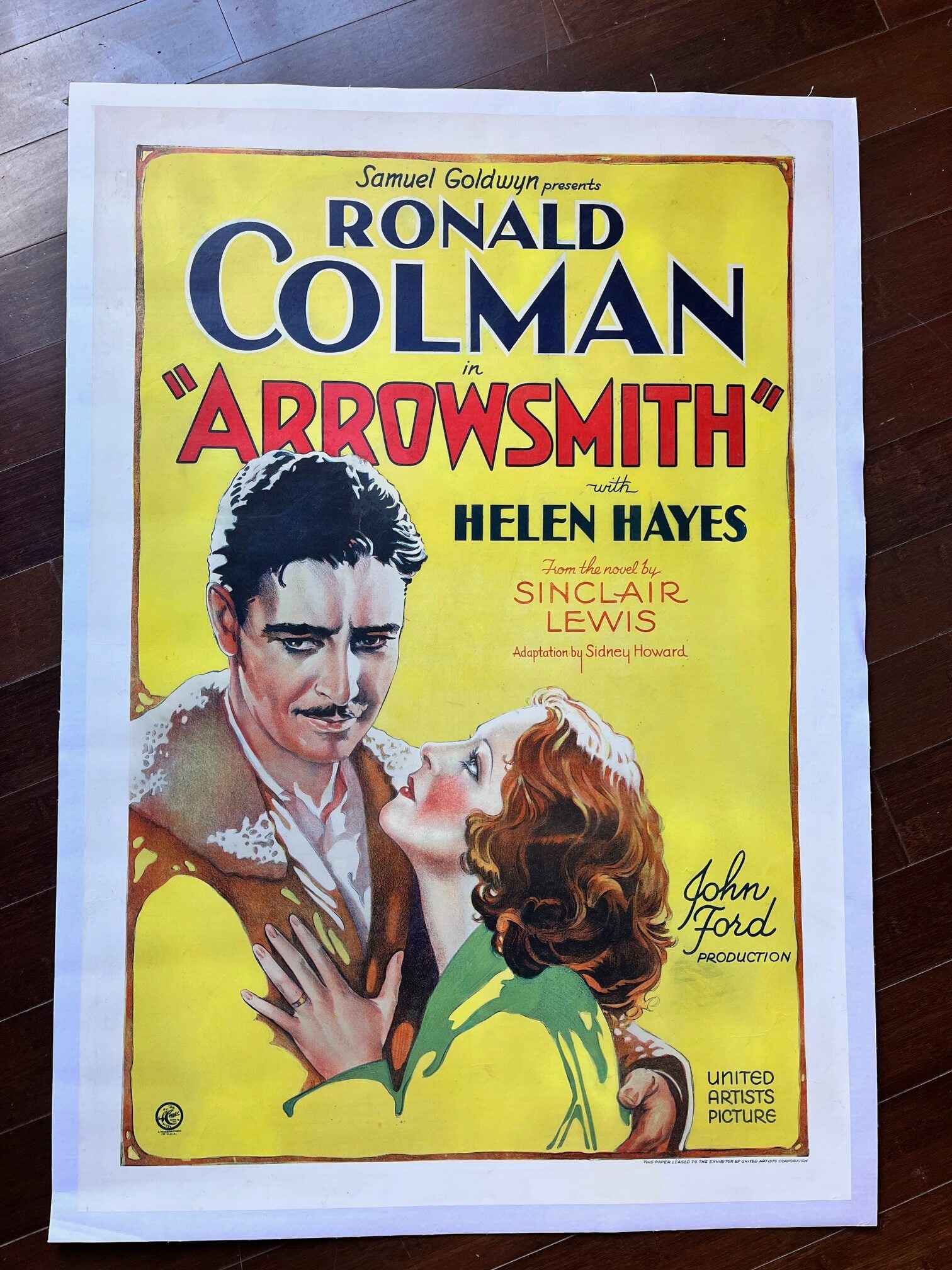 Arrowsmith - Ronald Colman (1931) US One Sheet Movie Poster LB (1 of 9)