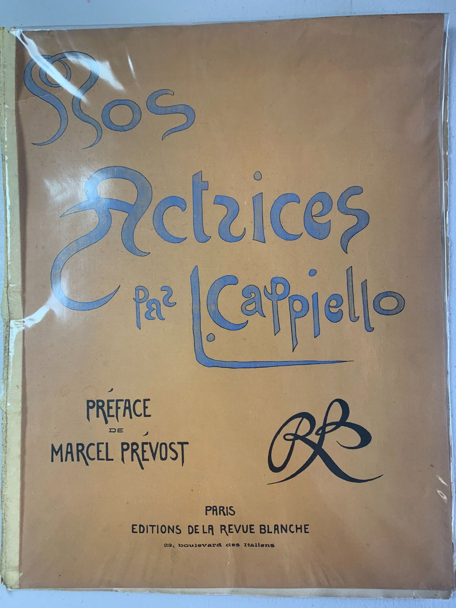 Nos Actrices Pas Cappiello (1899) 18x14 French Hardcover. First Edition. (1 of 20)