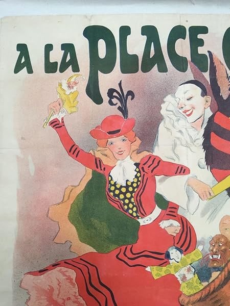 A La Place Clichy - Art By George Munier (c.1900) 34x47 French Lithograph Travel Advertising Poster - 6