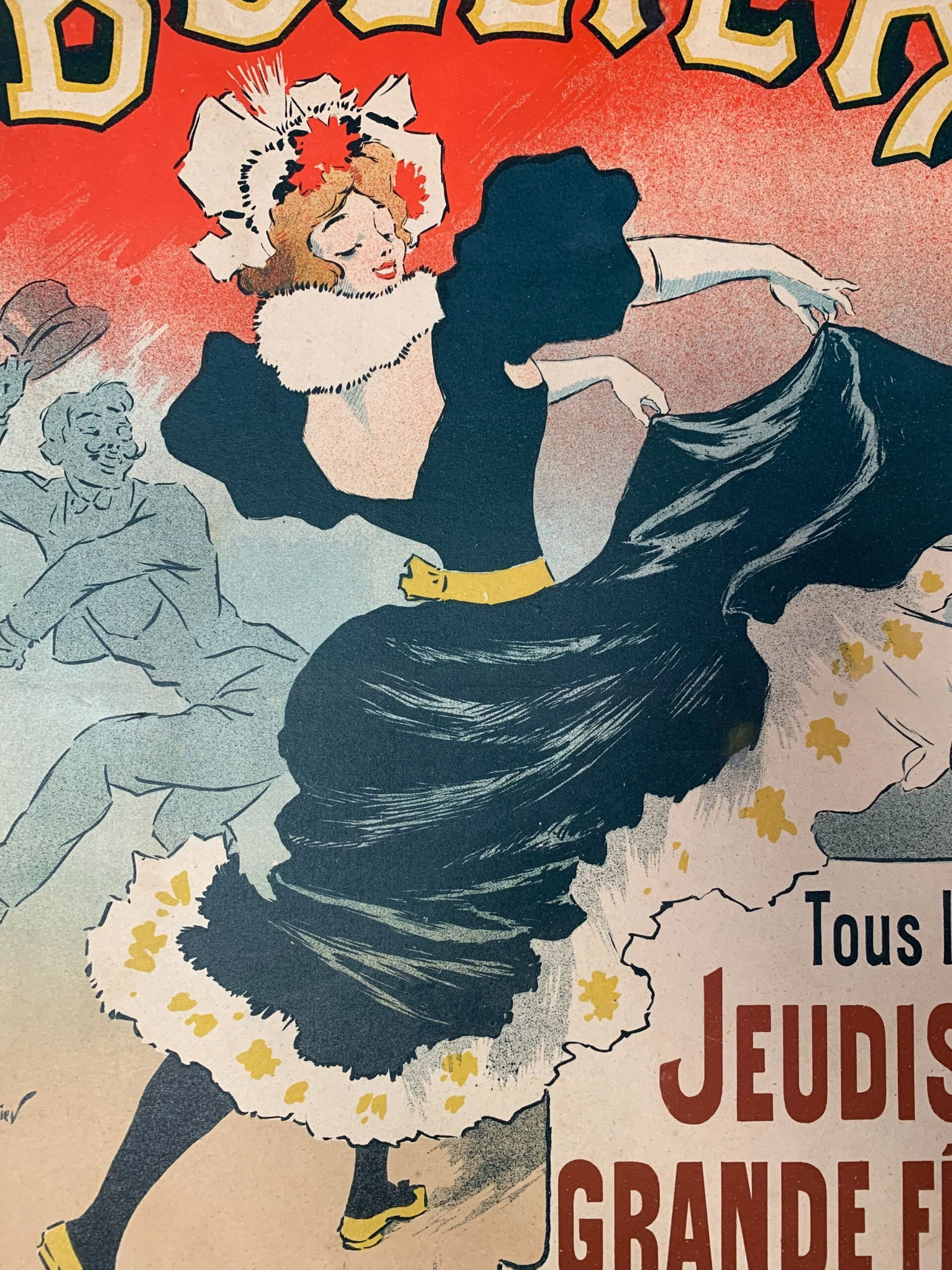 Bullier - Art by Georges Meunier (1895) 15.5x22.75 French Advertising Poster LB - 5