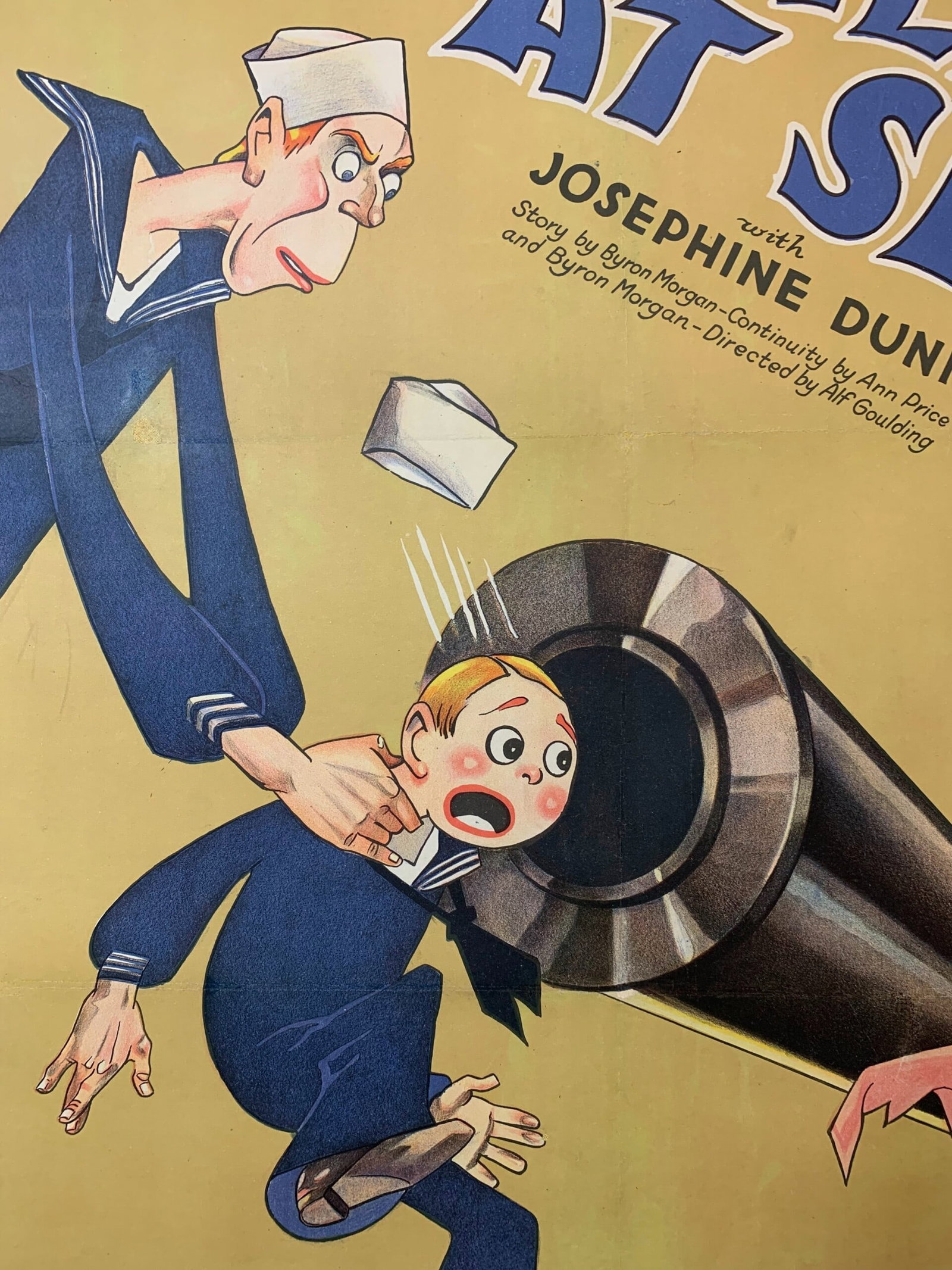 All At Sea - Karl Dane (1929) US One Sheet Silent Movie Poster LB - 6